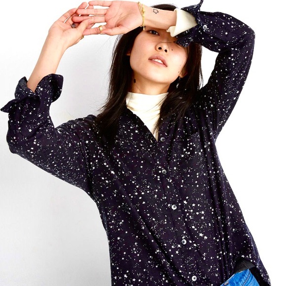Madewell Tops - NWOT MADEWELL Oversized Ex-Boyfriend Stars Shirt